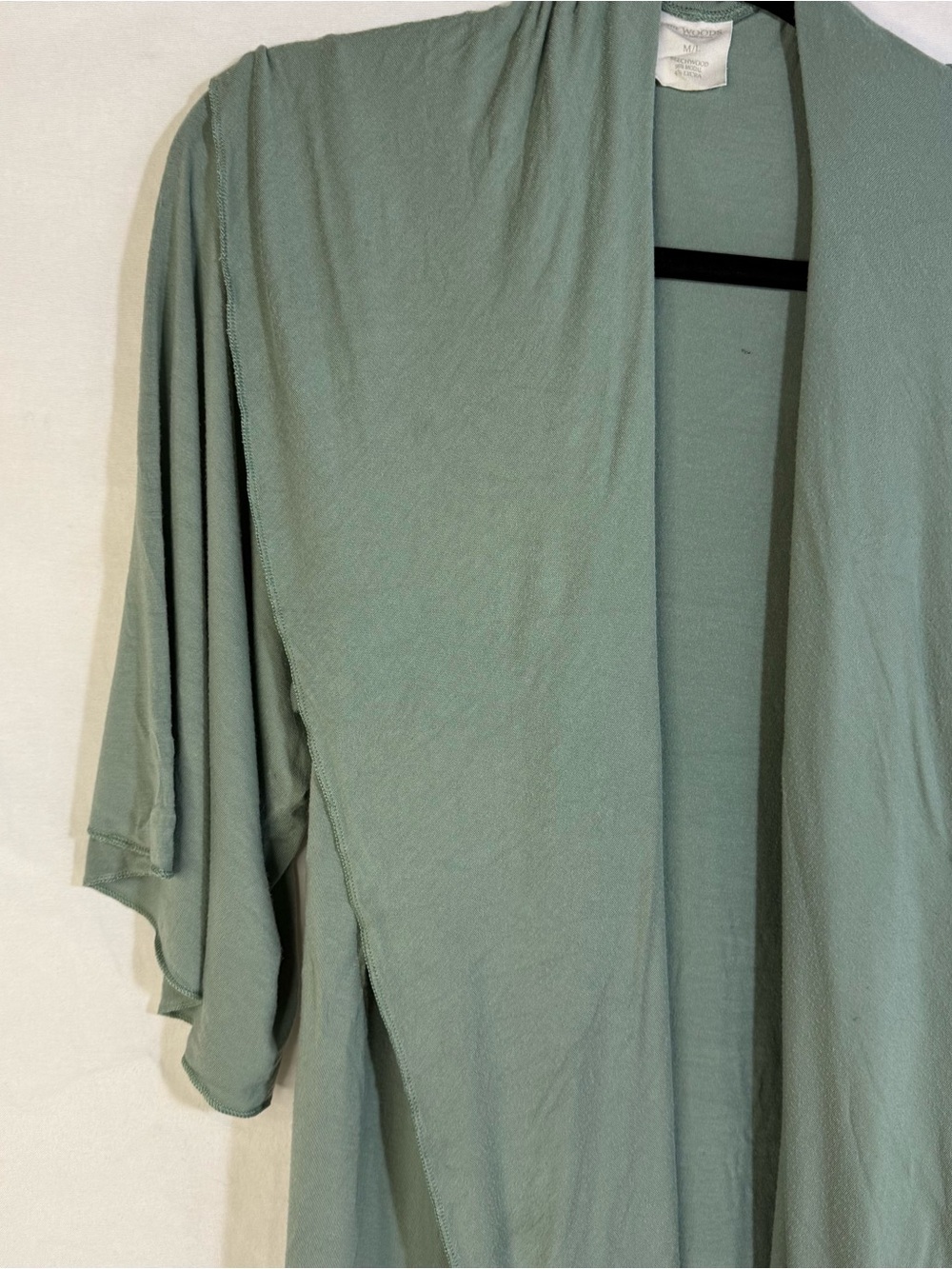 Kate Quinn The Woods Bamboo Robe M/L Sage Green - Picture 3 of 7